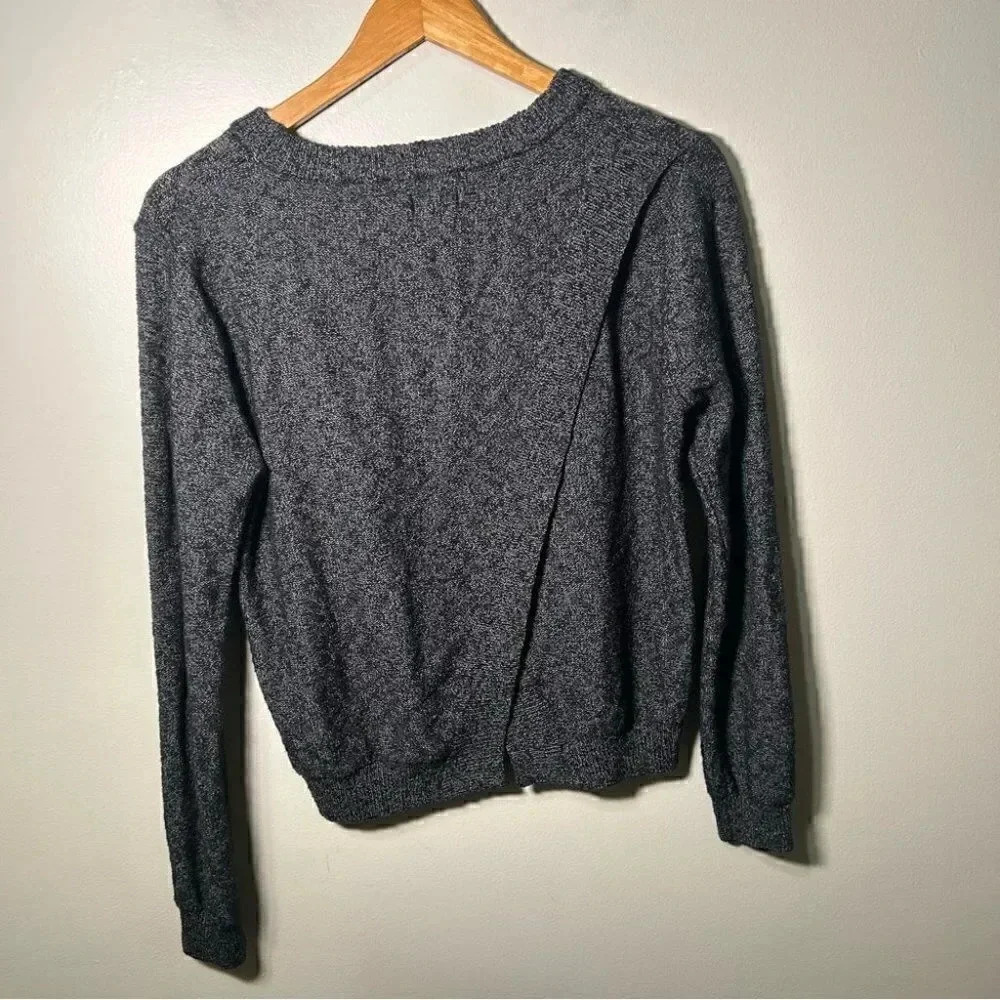 Roots heathered  black knit sweater M - Picture 8 of 8